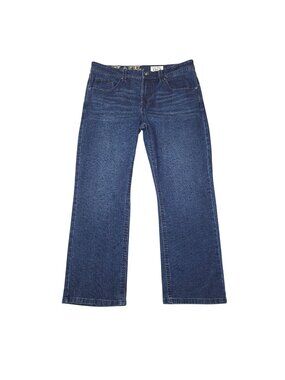 TK Axel Slim Bootcut Jeans Mens W36 L32 Blue Denim Dark Wash